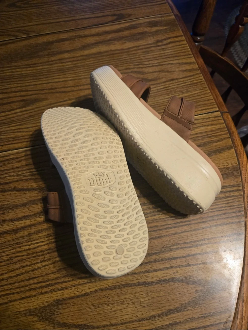Hey Dude Cognac Brown Slip-On Austin Style